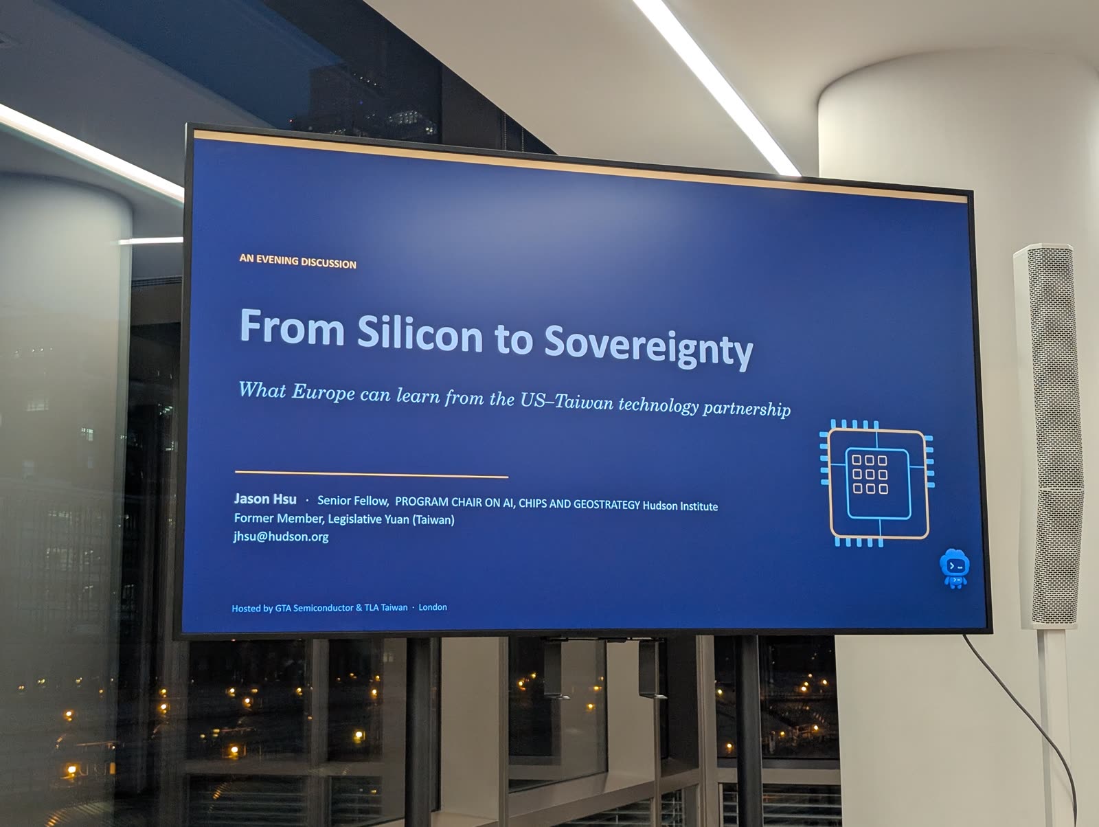 The title slide: From Silicon to Sovereignty