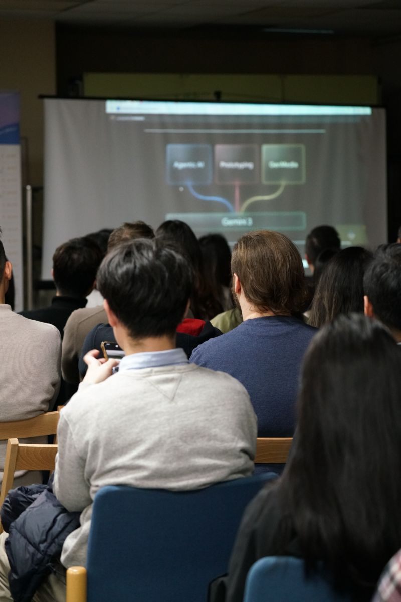 Participants collaborating during the meetup