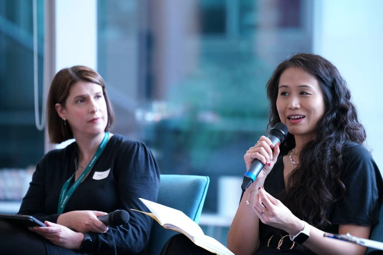 Panellists during the Talent Pathways for AI panel