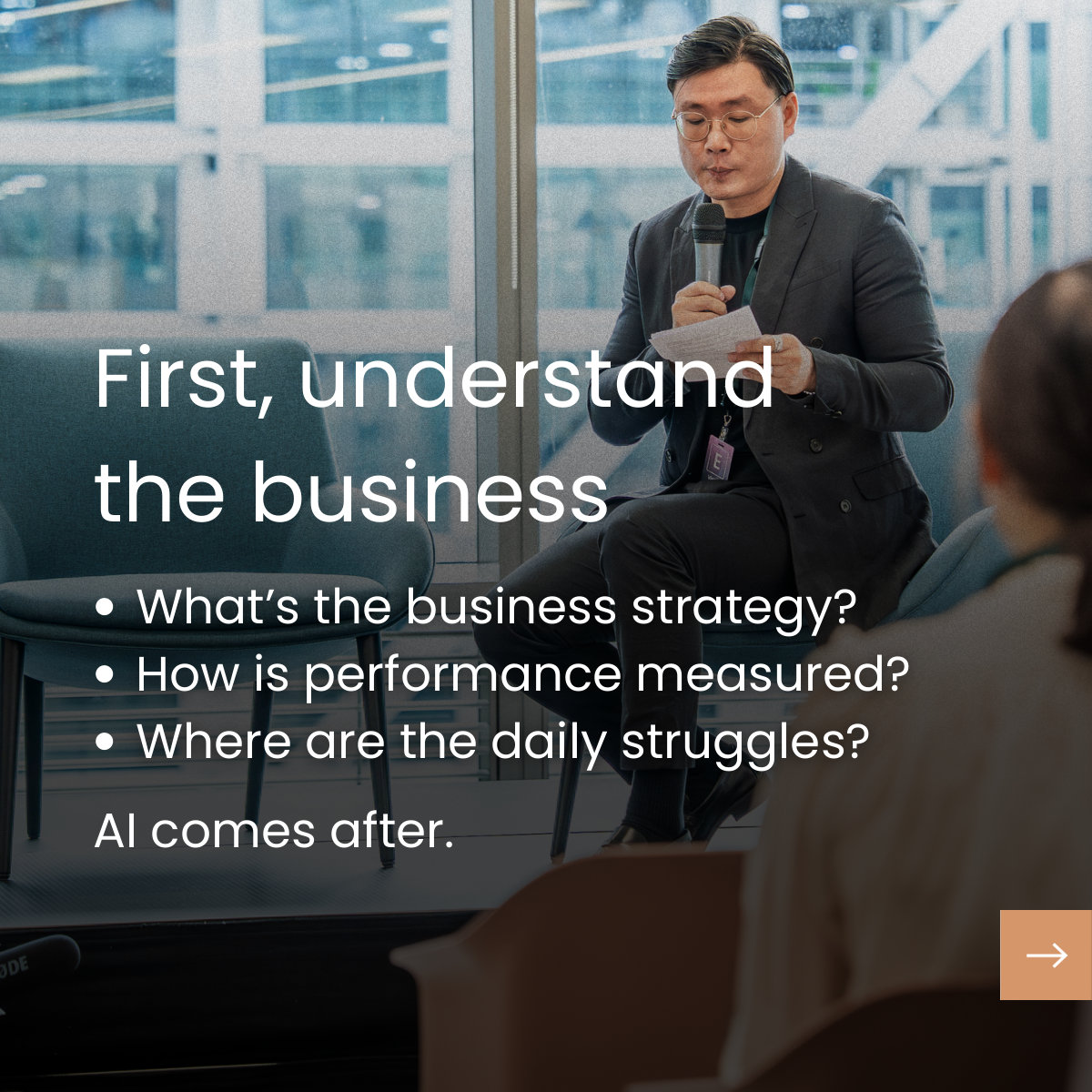 Where to start? First, understand the business—AI comes after