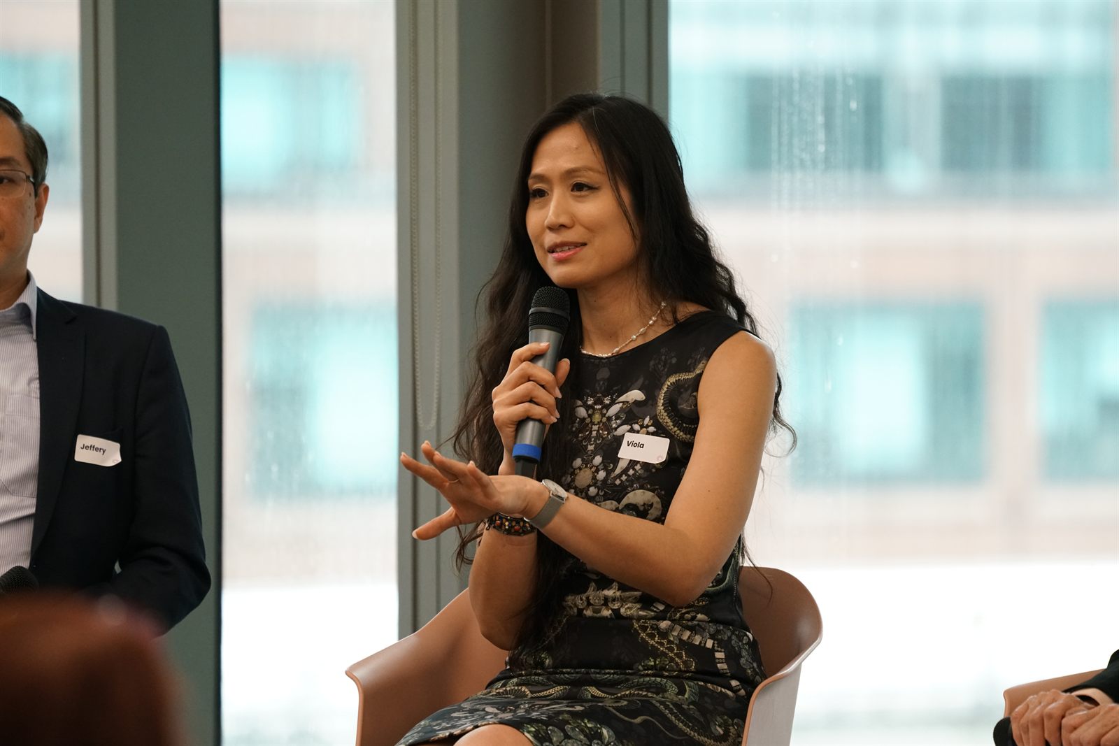 Panellist Viola Jardon making a point during Panel 2