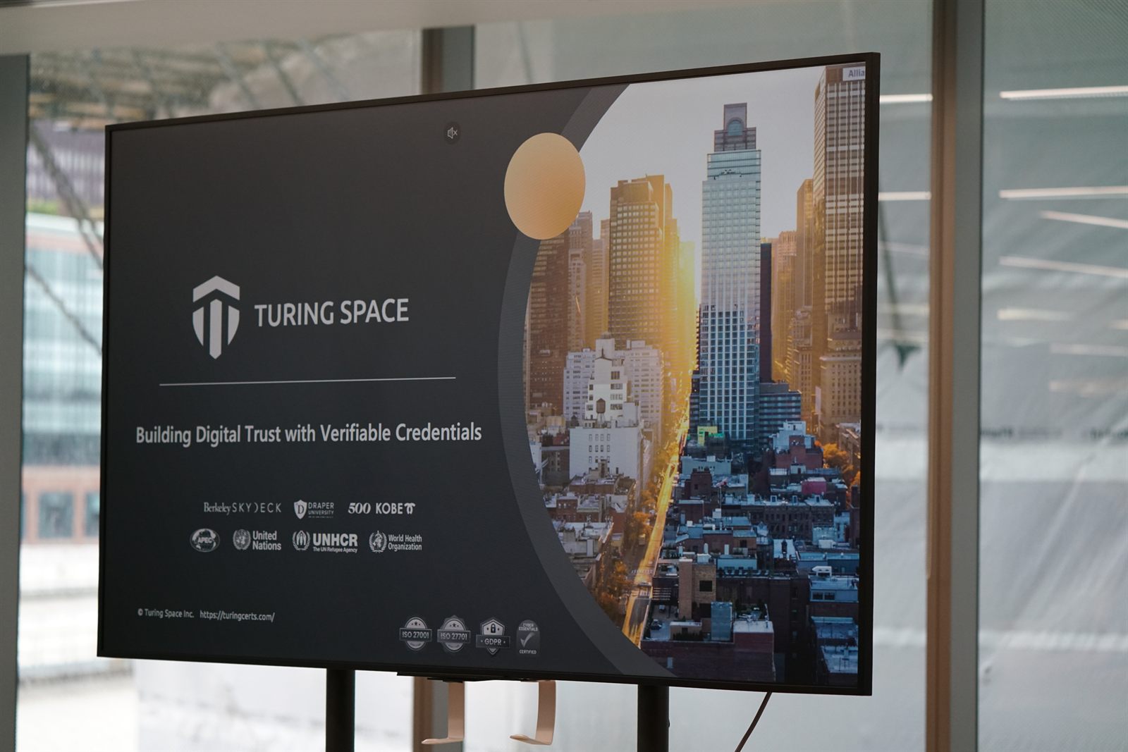Turing Space presentation slide — Building Digital Trust with Verifiable Credentials
