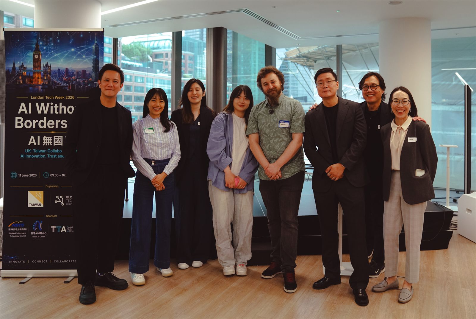 The Tech London Advocates Taiwan working group together